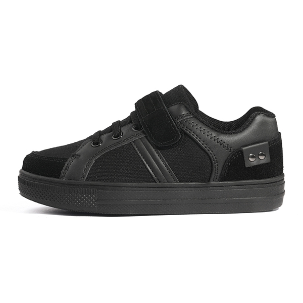 [LilLegends TimberTot] Kids Lightweight Fashion Sneakers - ALL BLACK - 1